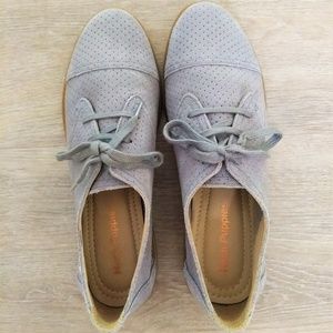 Women's Grey Suede Hush Puppies Aiden Clever -8.5W